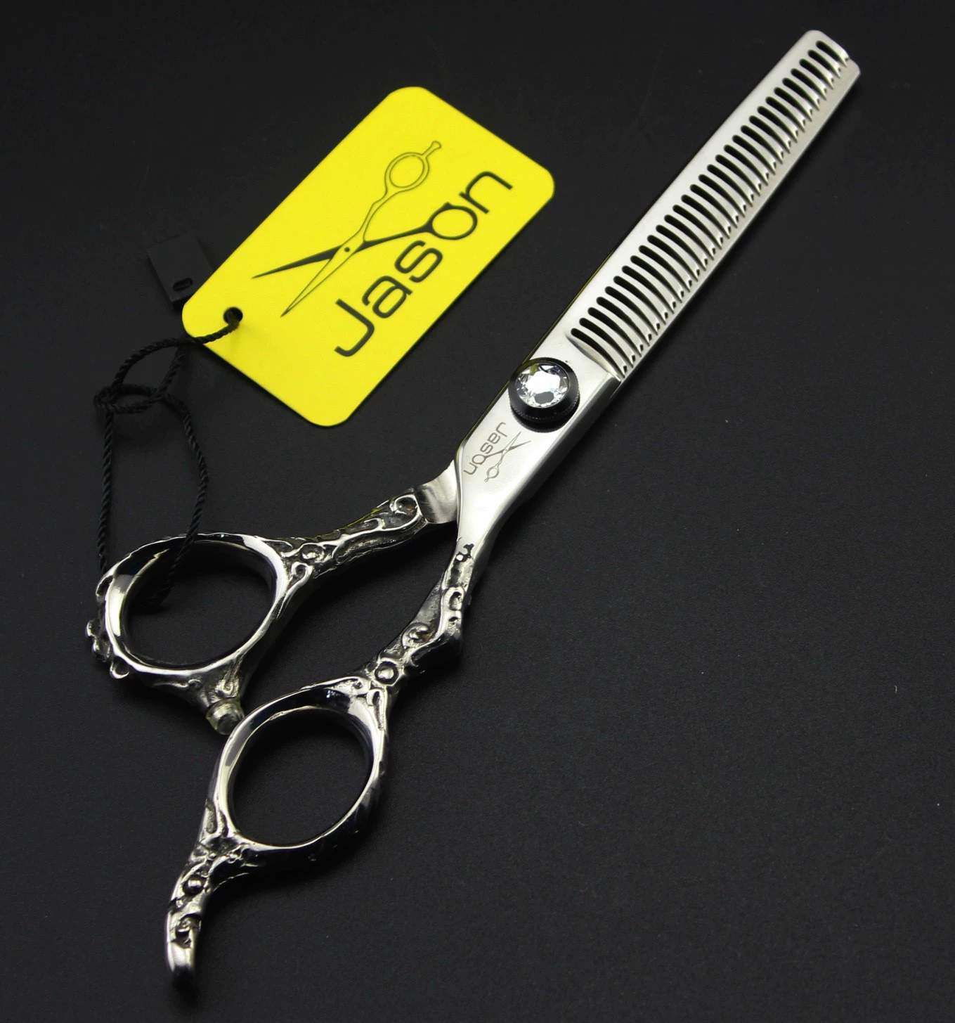 Ножницы для стрижки hair scissors с узором JASON/Jason HE-02, плоские зажимы для волос, зажимы для челки, тонкие зажимы, зубчики зажимов