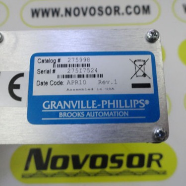 CATALOG  275998  GRANVILLE PHILLIPS先咨询再订期货