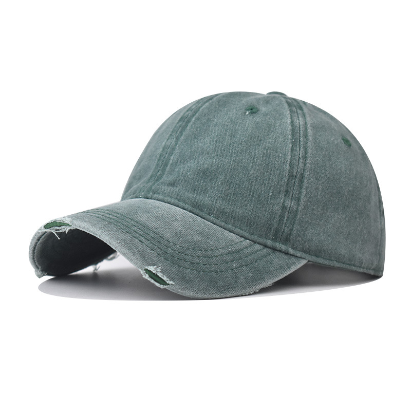 Lavados transfronterizos para hacer viejos gorros de béisbol agujeros de alta calidad, gorras de alta calidad de moda para hombres y mujeres