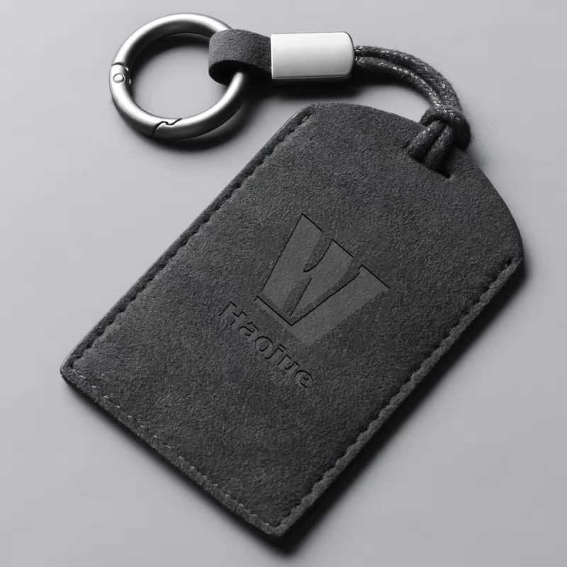 Suitable for Haojue key case, blank card, card holder, key bag, suede leather, unisex NFC protective case