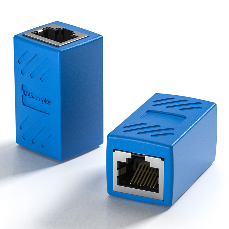 ネットワーク直通ヘッドrj45ケーブルコネクタケーブル延長器対コネクタ純銅シールドメーカー卸売り