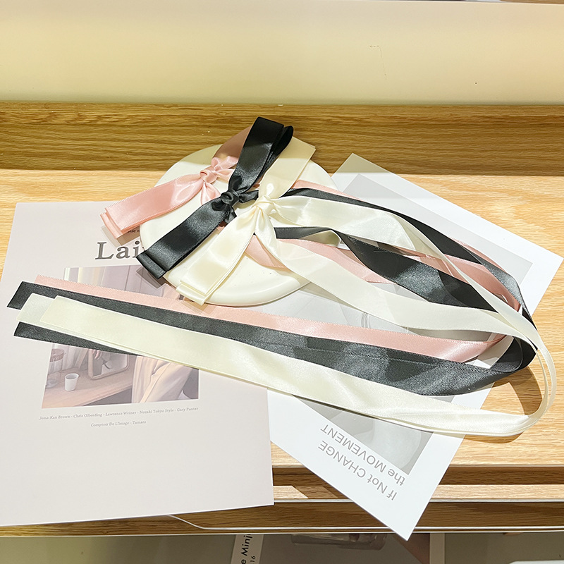 Women's Sweet Bow Knot Satin Hair Clip display picture 11