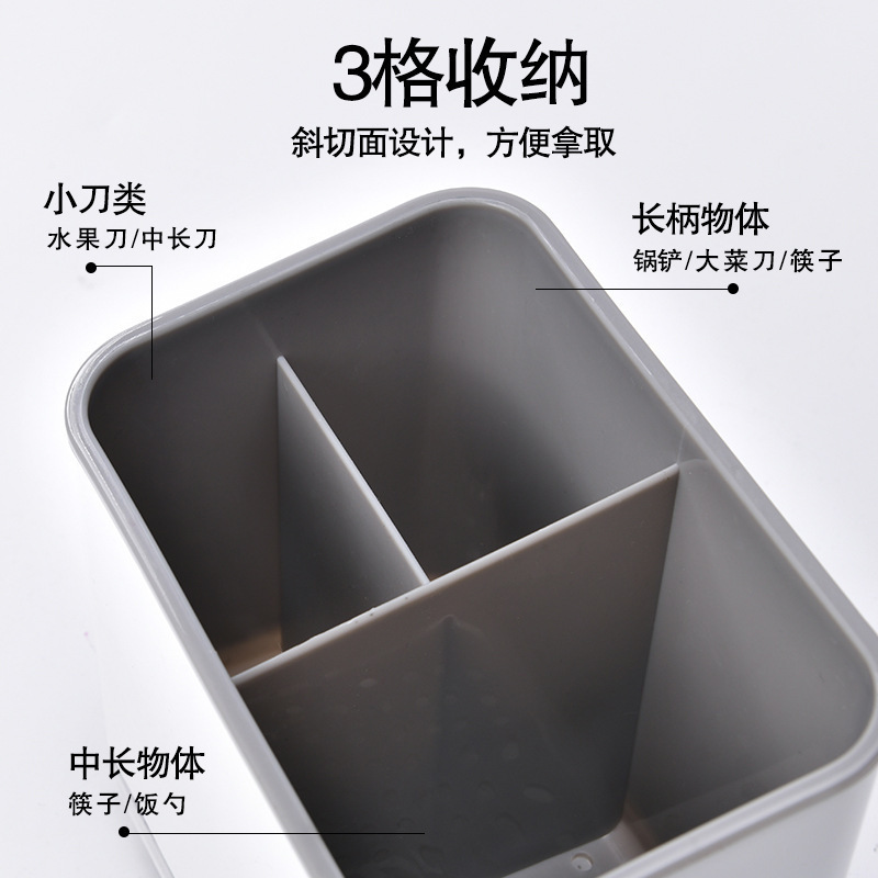 多機能箸かご収納排水ボウルラック家庭用スプーンボウルと箸収納ボックスキッチン換気吊り下げ箸ホルダー|undefined