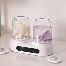 跨境有线双桶洗衣杯免安装洗袜子机神器内衣内裤小型迷你洗衣机