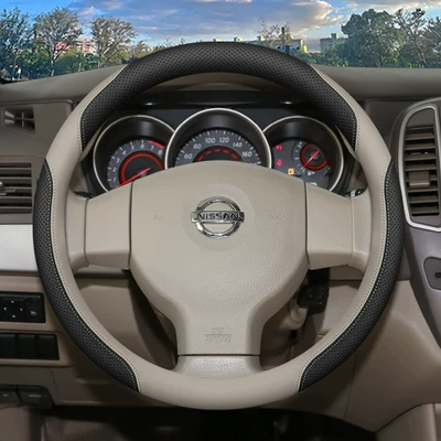 Steering wheel cover – Steering Wheel Cover, Dongfeng Nissan - nissan-exclusive-round-black-rice-ultra-thin-style-nissan-sylphy