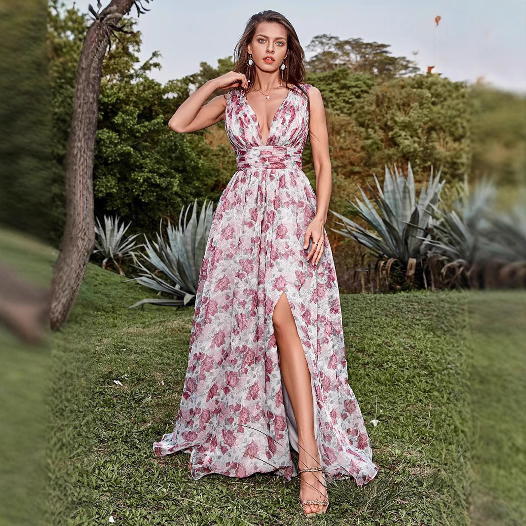 summer retro wedding dress
