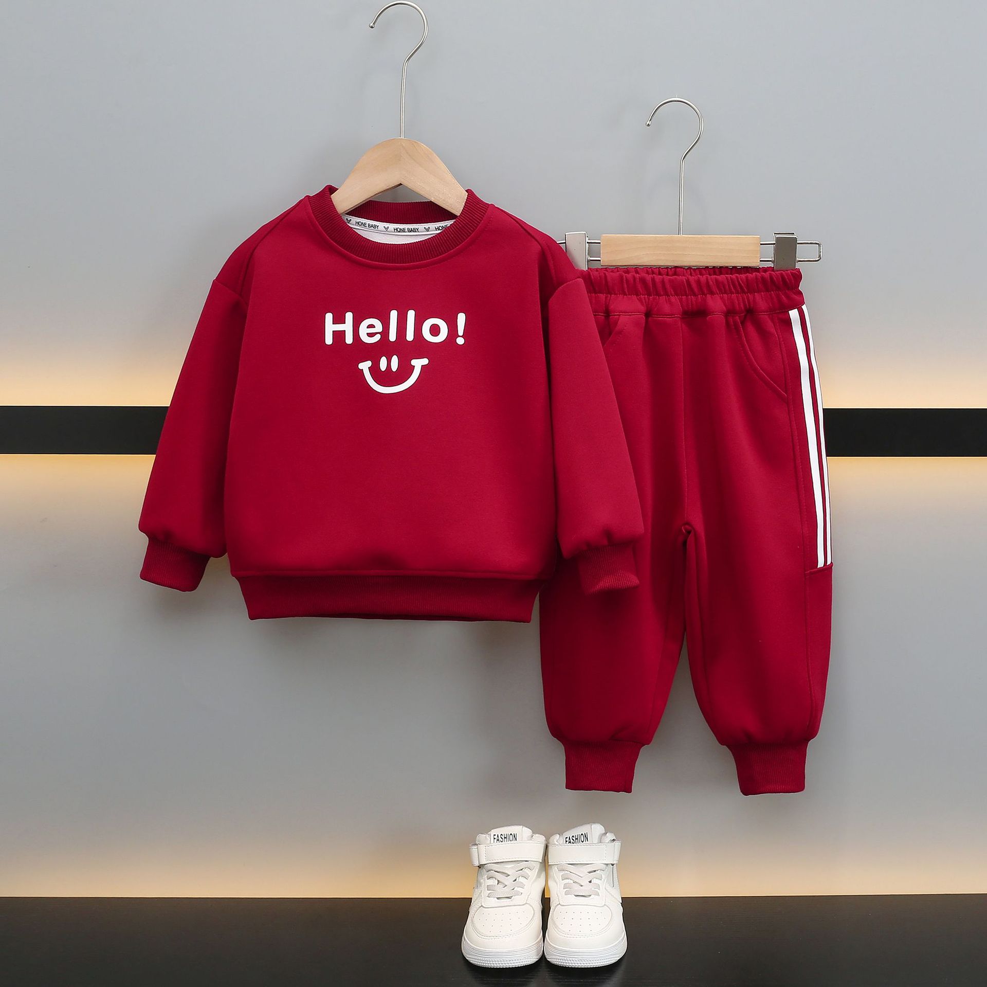 7075 traje para niños primavera para niños 2025 nuevo suéter para niños de dos piezas para niños ropa de primavera y otoño para niños