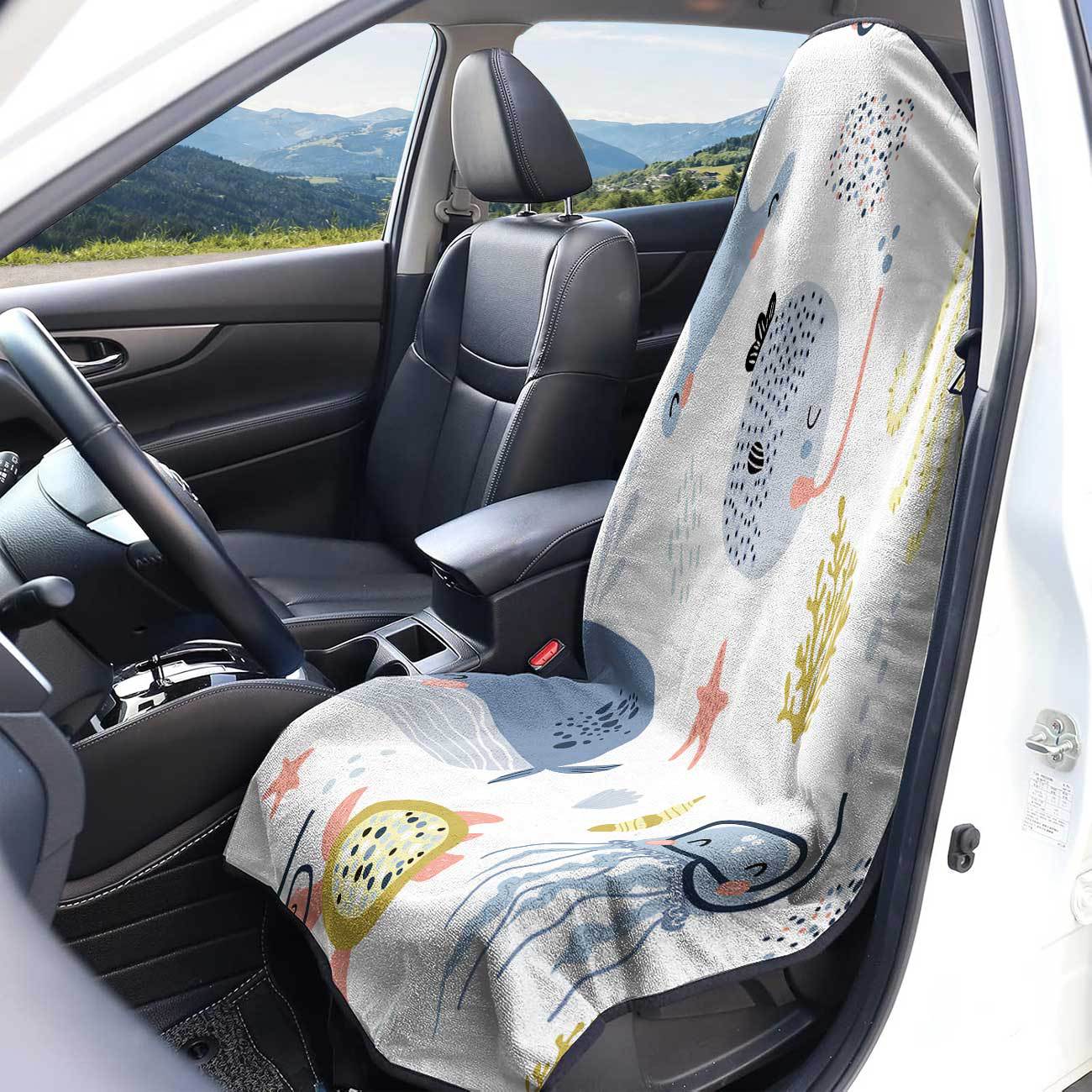 Marine seat towel cover front seat protector suitable for gym and exercise, universal for all seasons and car use