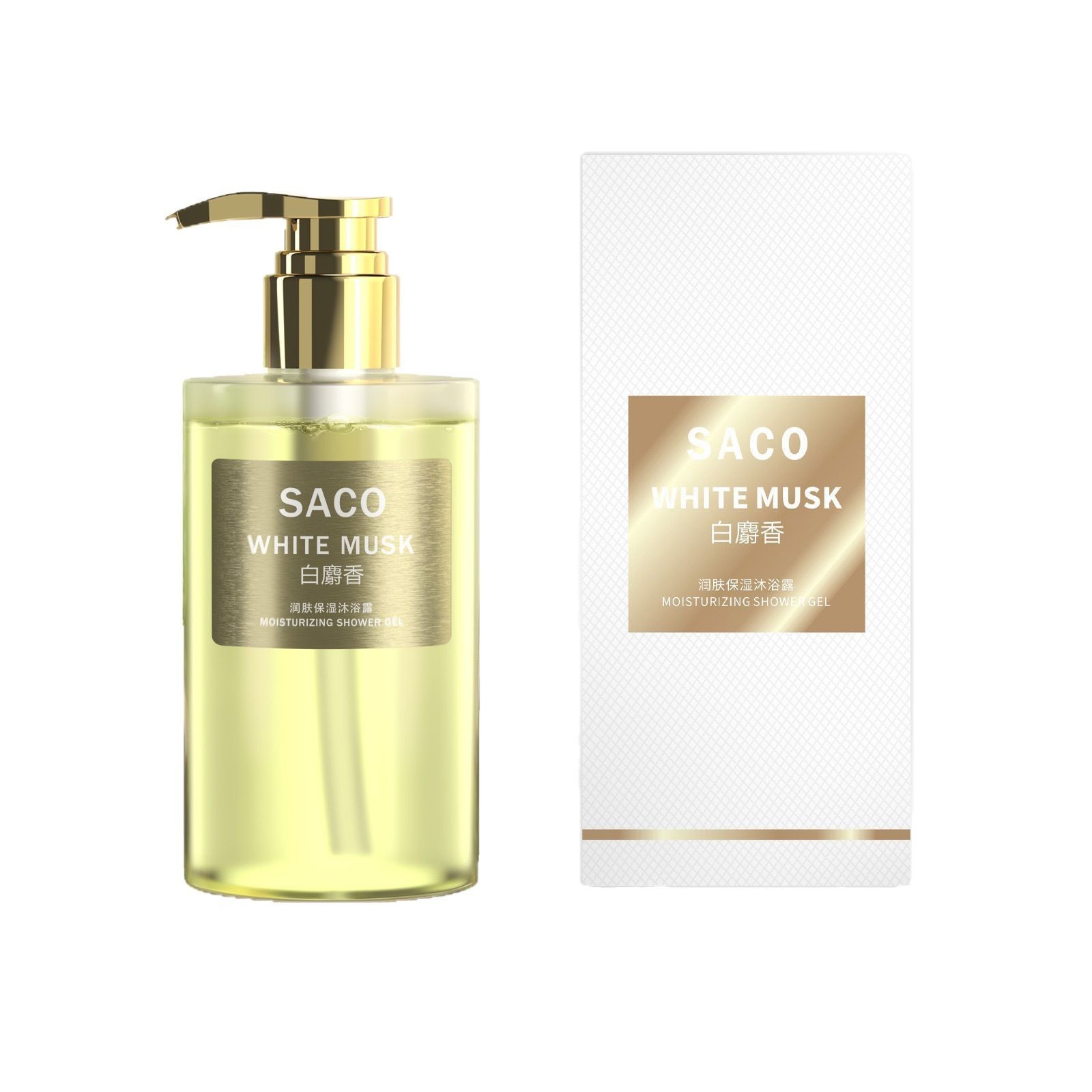 Serie de lavado y cuidado en vivo de celebridades de Internet Fragancia Gel de ducha de almizcle blanco Fragancia Perfume de larga duración Líquido de baño al por mayor