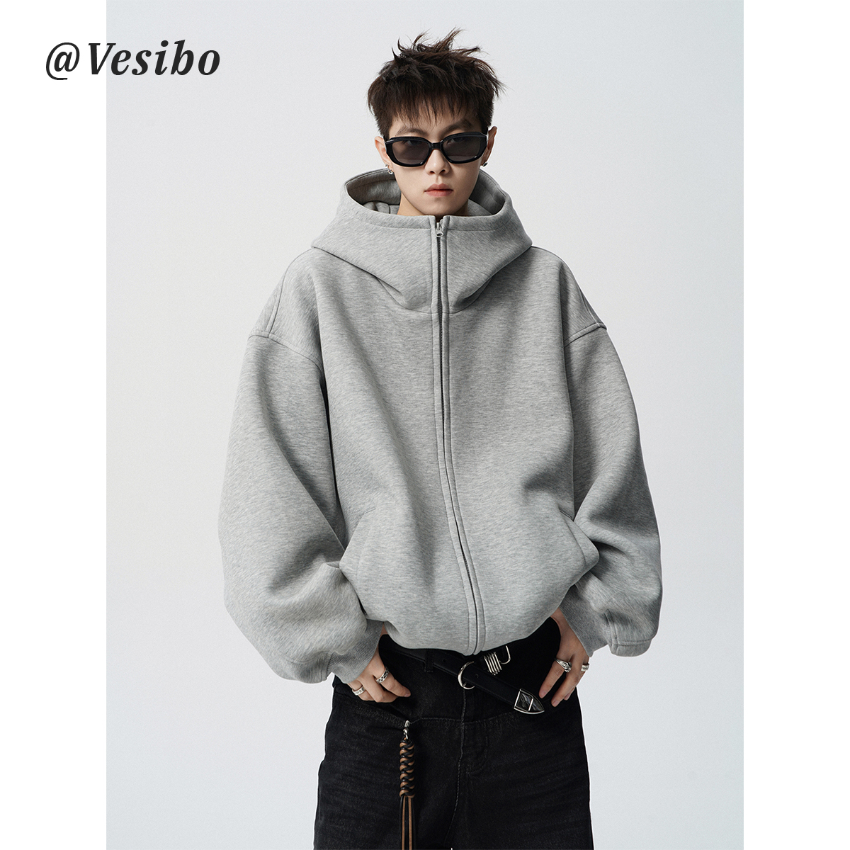 Falsa camisa polo de cuello V camisa a cuadros de hombre empalmado viejo estilo de dinero coreano otoño invierno fábrica transfronteriza al por mayor