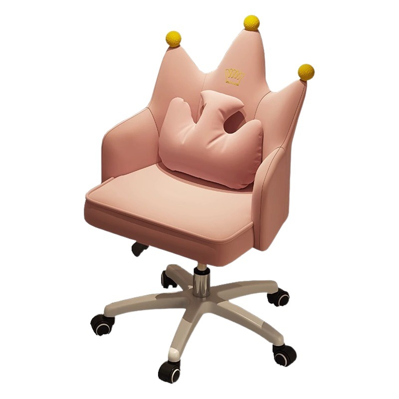 Silla de la computadora hogar estudiante dormitorio asiento respaldo silla de oficina cómoda escritorio silla giratoria dormitorio mujer maquillaje silla