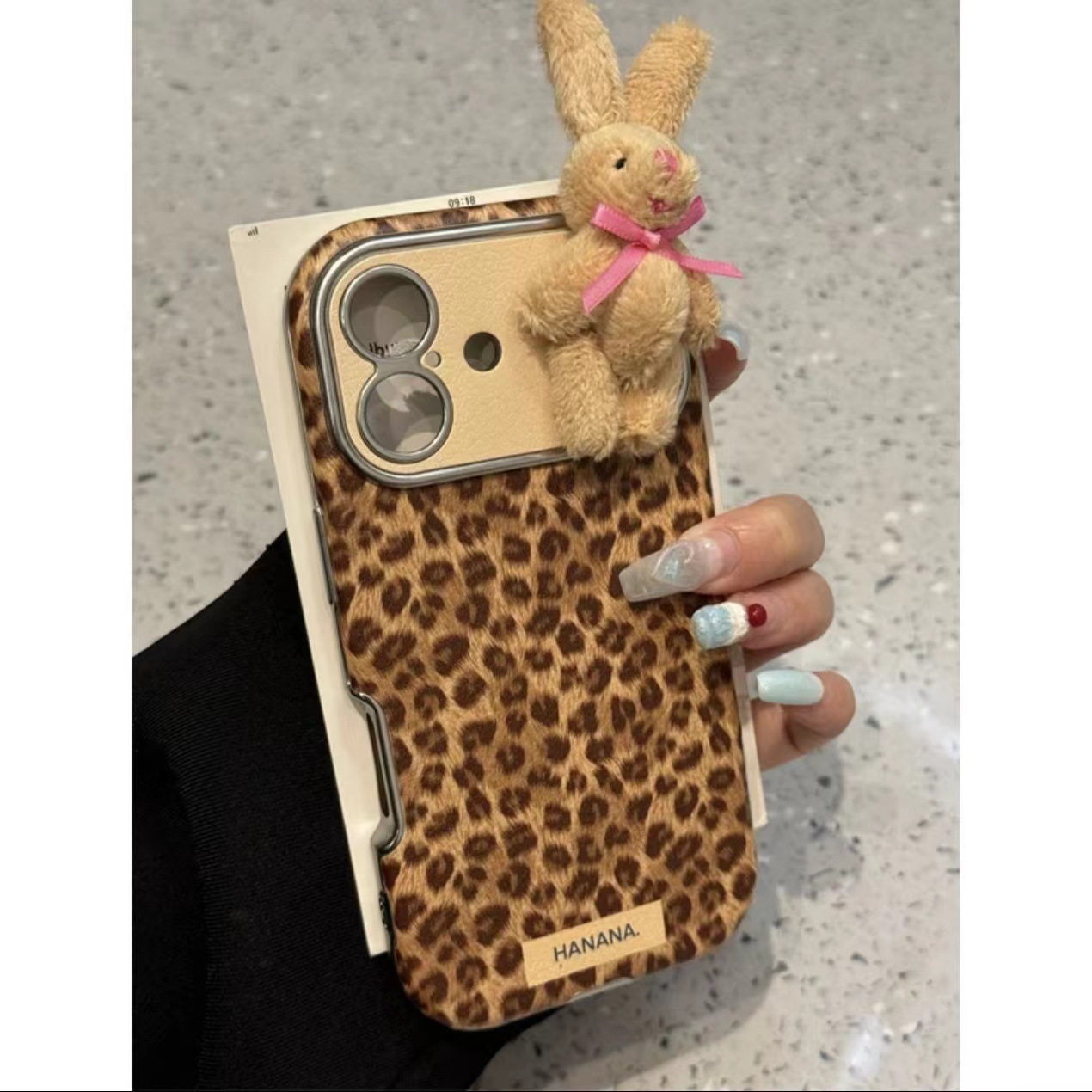 50g Weight Silica Gel Rabbit Leopard Cute Phone Cases Phone Accessories