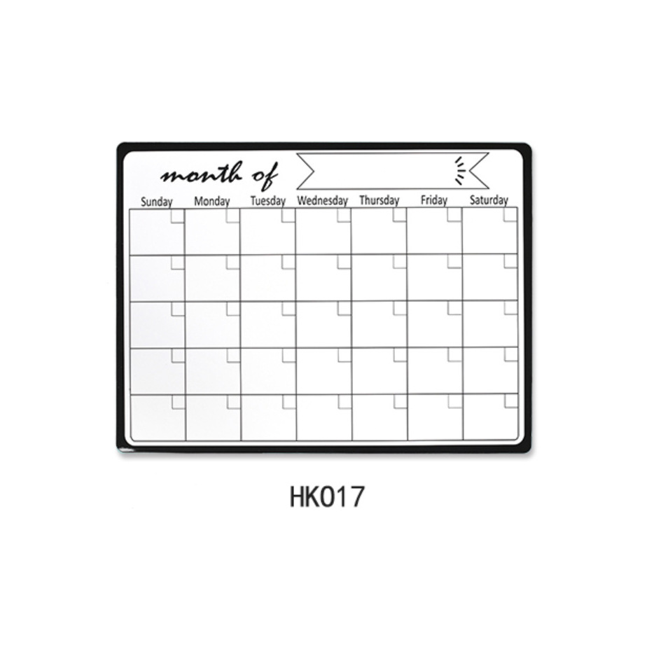 Notas Magnéticas Borrables para Nevera, Horario Mensual, en Inglés, Juego para Organización, Transfronterizo image 10