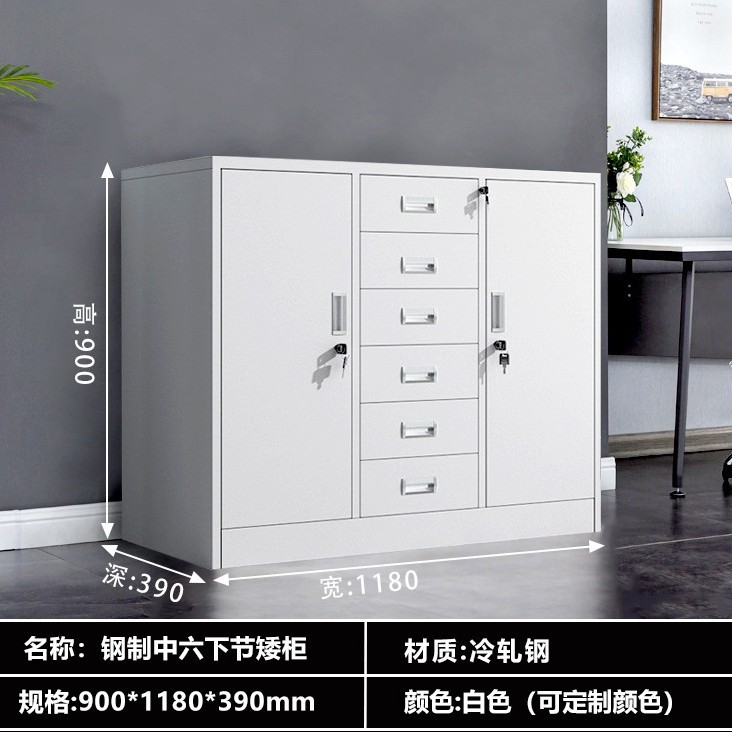 Gabinete enano de la sección media y baja