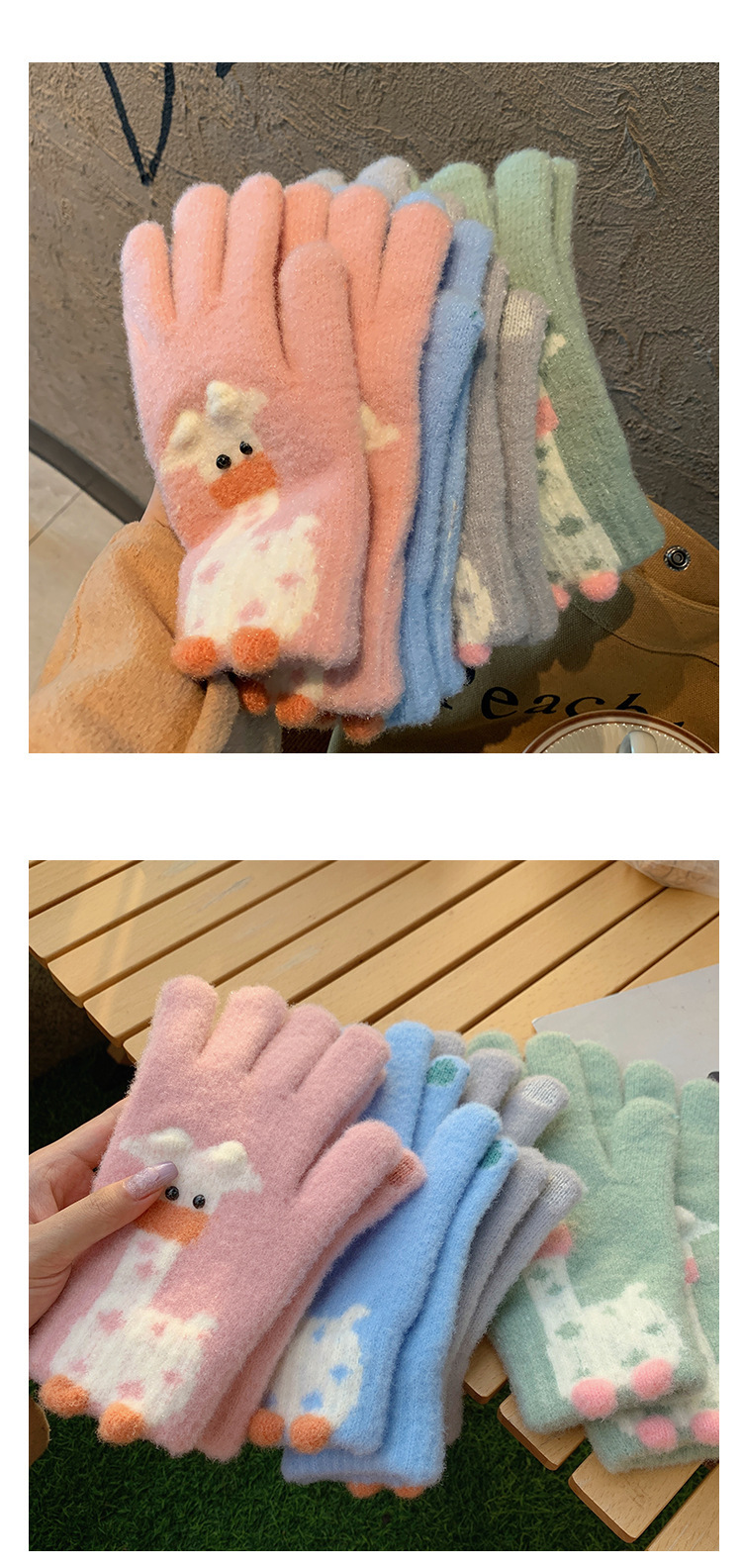 Women's Cute Sweet Animal Gloves 1 Pair display picture 2