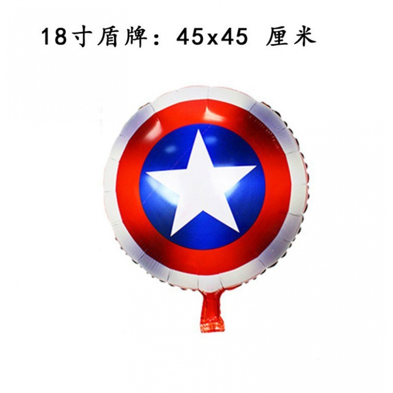 复仇者联盟超级英雄美国队长蜘蛛侠钢铁侠蚁人绿巨人铝膜卡通气球