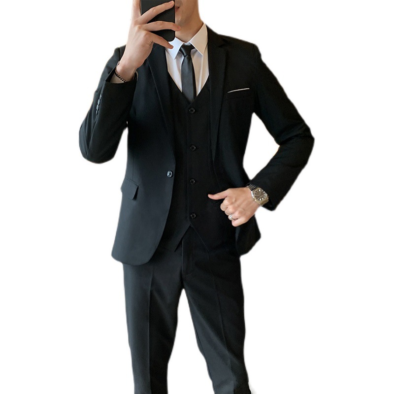 Traje traje profesional de los hombres mejor hombre estilo coreano novio boda negocio formal chaqueta delgada casual pequeño traje hombres
