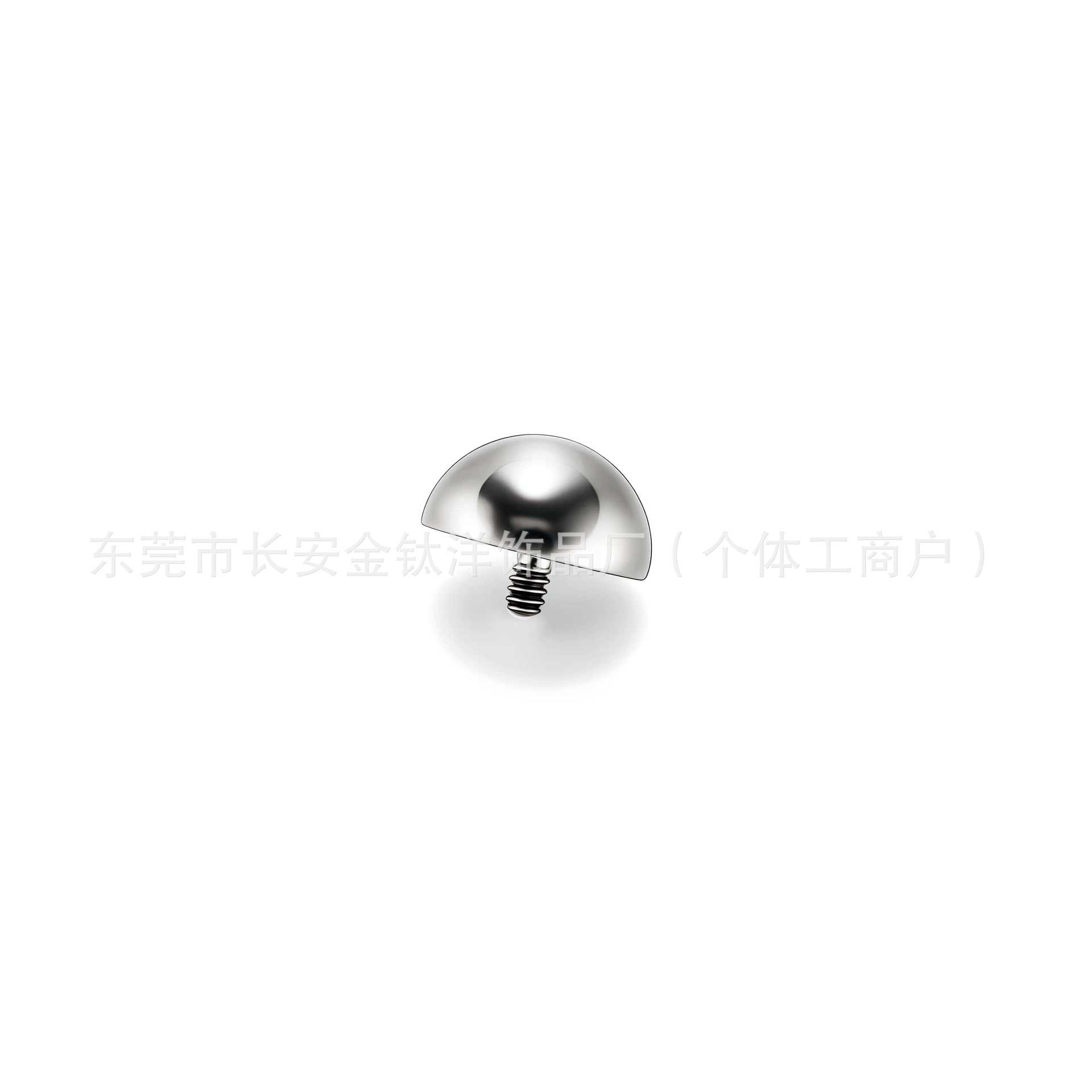 Pointed titanium steel lip stud product view