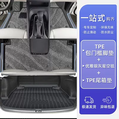 Ayaqaltılar (Kovriklər) | Car Foot Mat Star Blanket - 24-models-23-hybrid-models-corolla-rui-elegant-silver-gray-door-sill-mats-high-end-starry-sky-blanket-trunk-mat