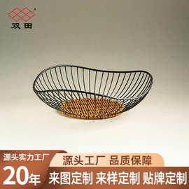 铁艺水果盘收纳蔬菜沥水篮糖果盘场景家用可来定制工厂现代简约