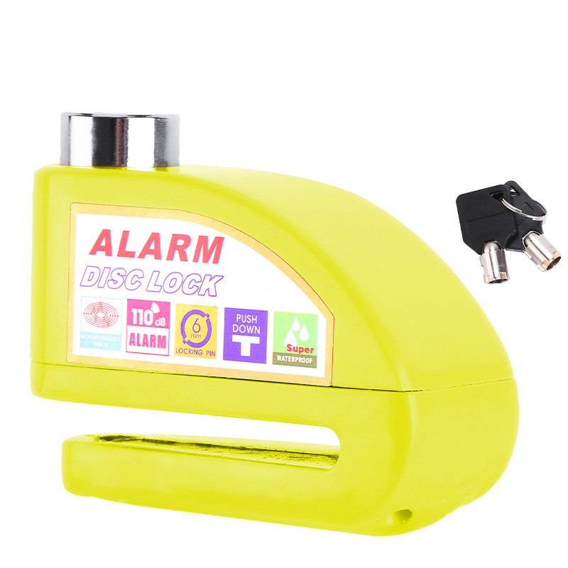 Bicicleta de freno de disco de bloqueo de alarma cerradura del coche eléctrico de disco de freno de la motocicleta bloqueo antirrobo equipo Jiuyue image 9