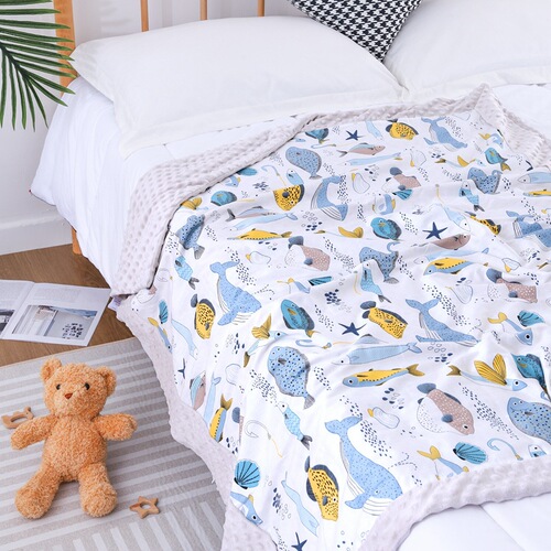 Baby Doudou Blanket Newborn Soothing Pure Cotton Cover Blanket Children's Quilt Kindergarten Baby Summer Cooling Quilt Removable and Washable