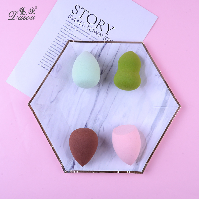 Esponja de Maquillaje Beauty Blender de Grado A en Existencia, Doble Uso para Seco y Húmedo, Forma de Gota de Agua, Producto Cosmético Sin Látex.