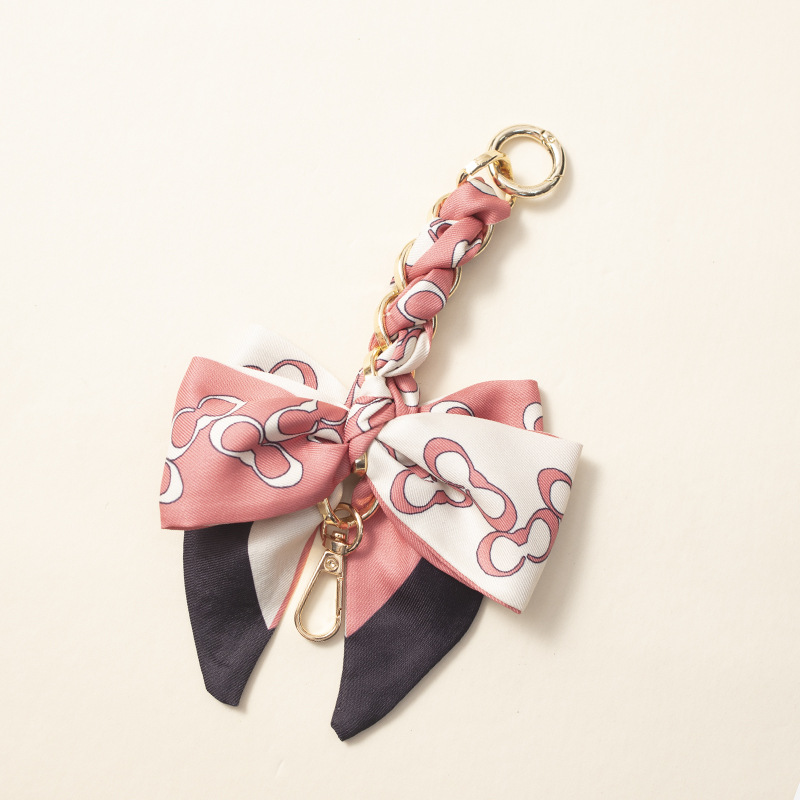 핑크 9 보우 연장 체인 17cm