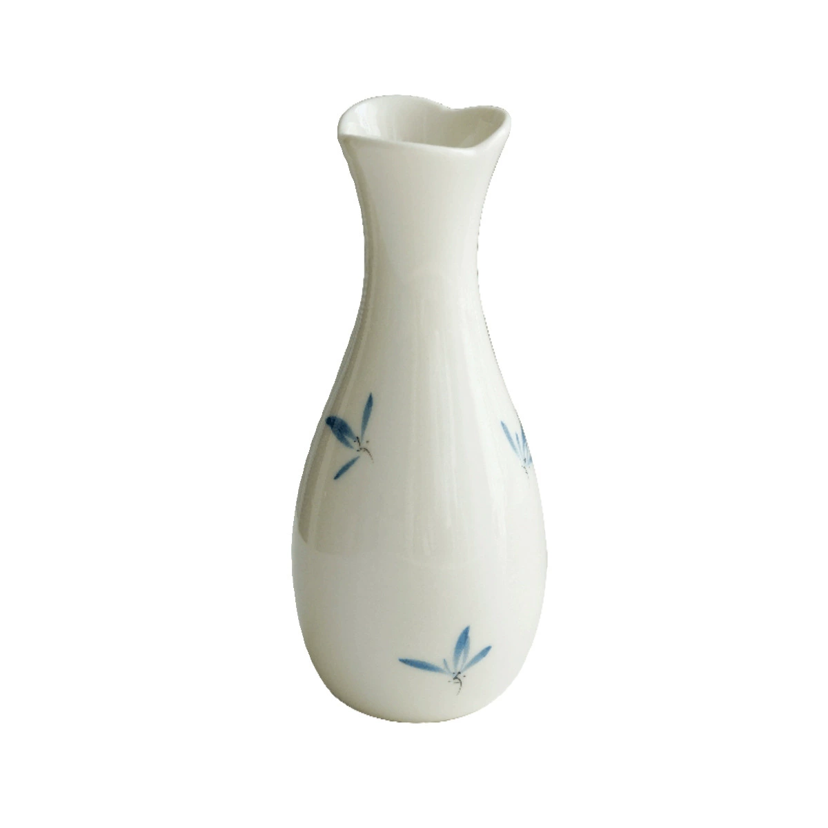 Blue and white ceramic small decorations flower-shaped, small vase