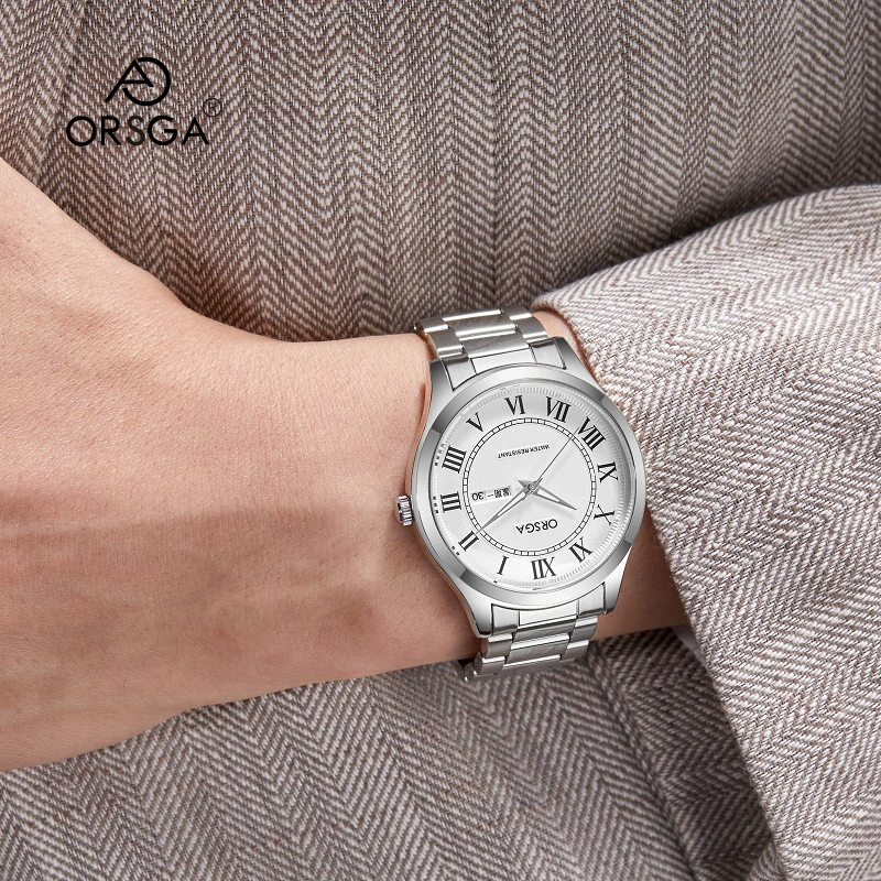 Мужские fashionable календарь ORSGA, классические кварцевые швейцарские часы