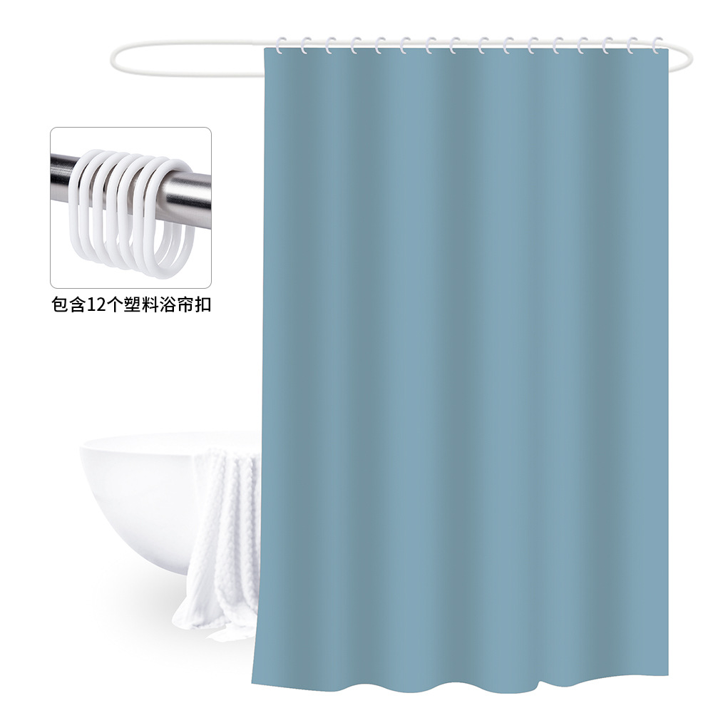 180X180 Cortina de ducha engrosada con hebilla cortina de baño PEVA cubierta de baño a prueba de moho impermeable baño partición Cortina de ducha