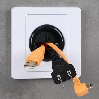 空白面板带橡胶垫33mm出线孔遮挡盖板穿线插座堵洞墙面美化开关