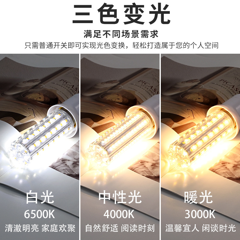 超高輝度 LED コーンランプ目の保護ストロボなしコーンランプ省エネ電球ネジホームリビングルームハゲ頭強力な電球|undefined