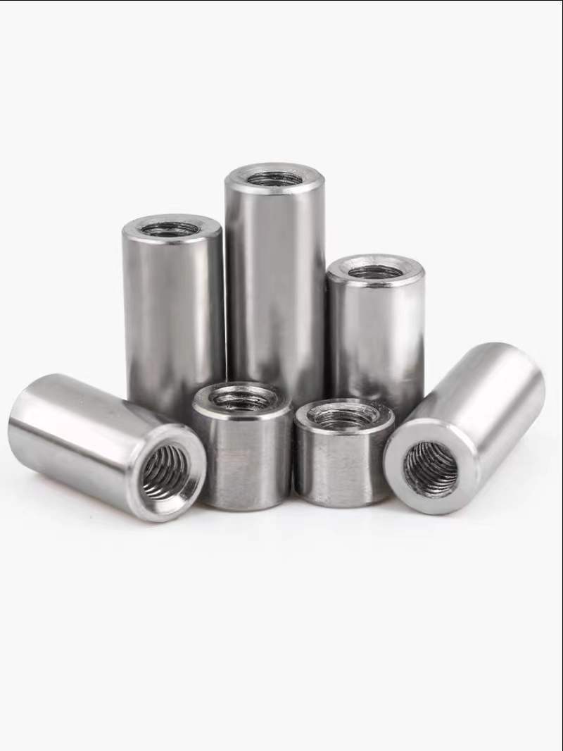 圆形长螺母  304  洗白，冷镦    接头螺母  M3-M14