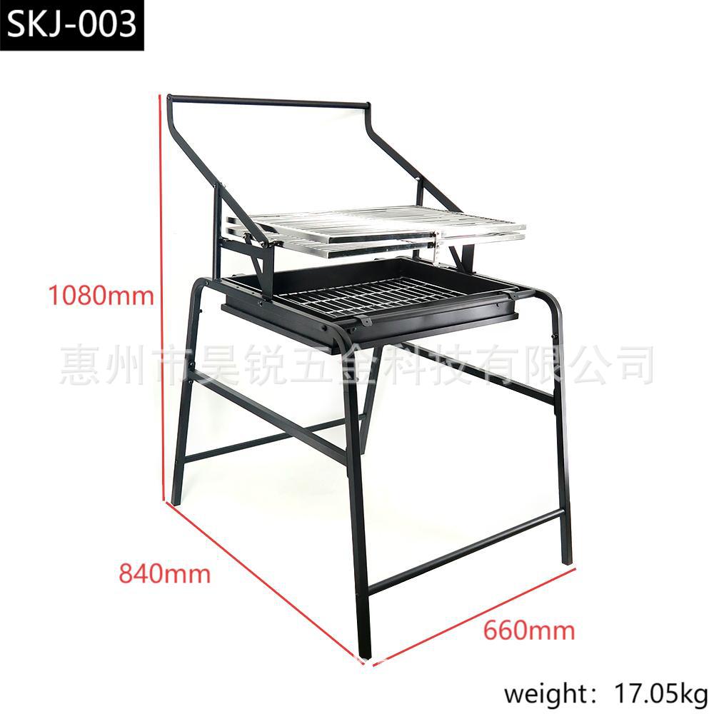 Parrilla de barbacoa al aire libre de venta directa de fábrica, barbacoa de barbacoa para acampar en el hogar, parrilla de patio al aire libre europea y americana reversible