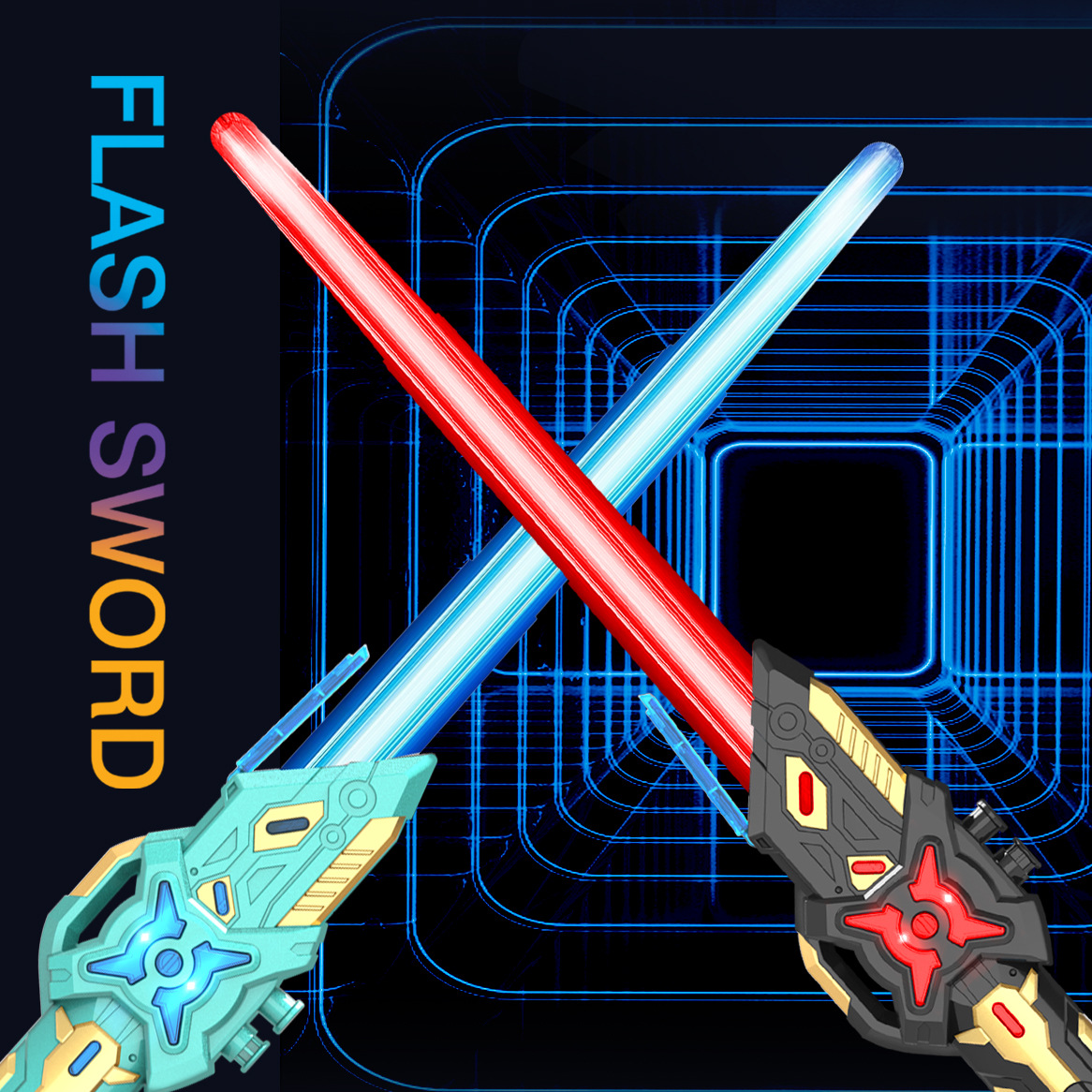 Espada láser Razer caliente transfronteriza Star Wars niños luminoso mil hoja dedo giratorio colorido cuchillo de inducción de la gravedad