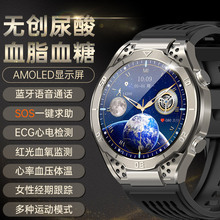 JA01智能手表AMOLED通话S0S血压ECG心电智能手表健康