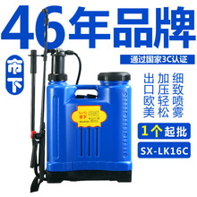 市下16L手動氣壓農用果樹背負式打農葯園林噴霧器噴葯灑水器