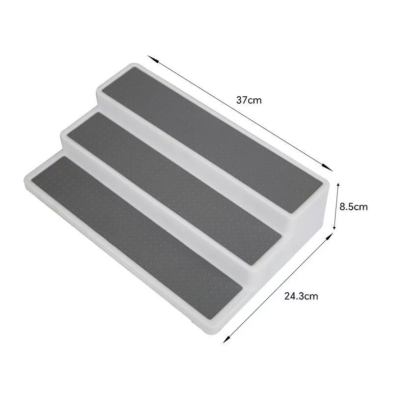Spice Rack Shelf Rack Three-tier Plastic Kitchen from Yomiego