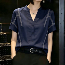 独特漂亮超好看上衣女2026夏季新款法式设计感小众时尚气质衬衣女