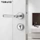 Golden Retro Bedroom Door Lock Pumpkin Lock French Entry Luxury Indoor Toilet Room Door Lock Magnetic Suction Silent Lock