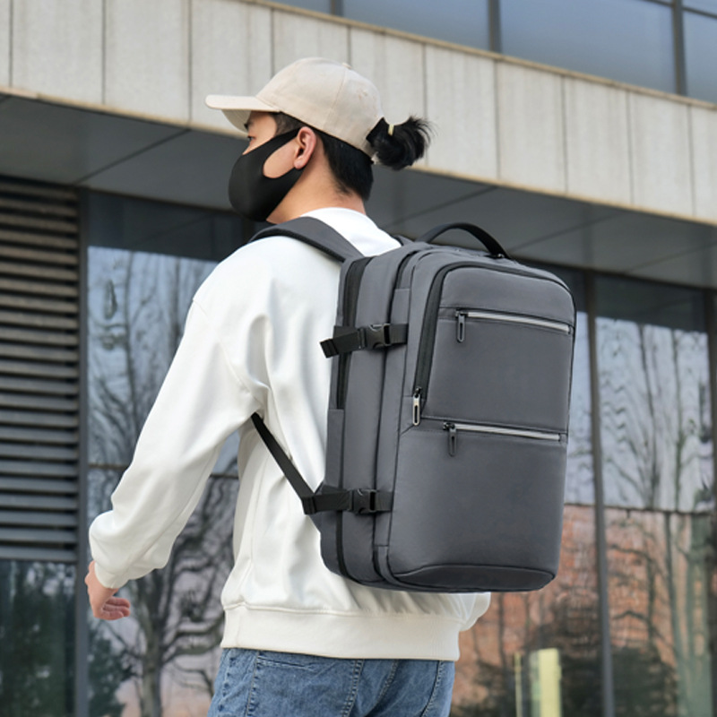 2025 primavera nueva mochila de hombre de negocios de gran capacidad mochila portátil impermeable 17.3 pulgadas mochila universitaria