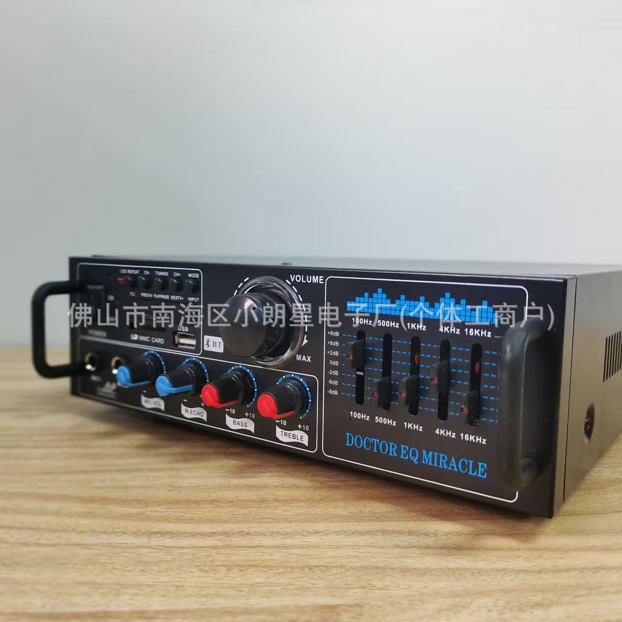 Amplificador de potencia Bluetooth de alta potencia Tarjeta de disco U Amplificador de audio de radio Amplificador de potencia de canción K Sistema de megafonía