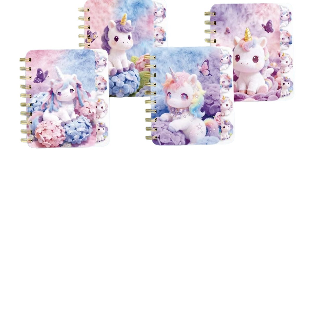 Cuaderno de Espiral de Felpa 3D 3D Peluche y Papel Con Separadores para Estudiantes image 5