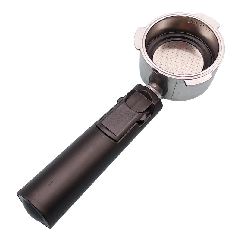 Aplicable a la máquina de café Mofei Dongling 51mm sin fondo de mango filtro pantalla de filtro fácil de seleccionar estrictamente el dispositivo de apoyo de taza de polvo