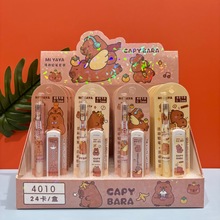 卡皮巴拉自动铅笔套装可爱水豚活动铅笔儿童免削铅笔学生礼品文具