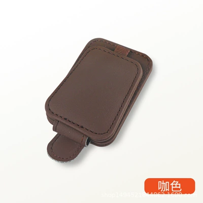 sunglasses car sunglasses clip multi-functional | Car Glasses Clip/Bill Clip - brown