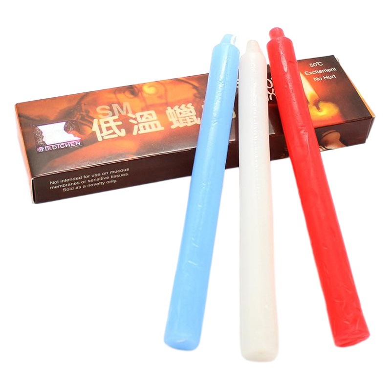 Smsexy productos adultos del sexo de baja temperatura vela larga tres cortos de espesor antorcha Mimi sexy vela goteo cera