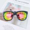 Retroreflective glasses solar-powered, fashionable trend sunglasses, 2023, Korean style, Birthday gift