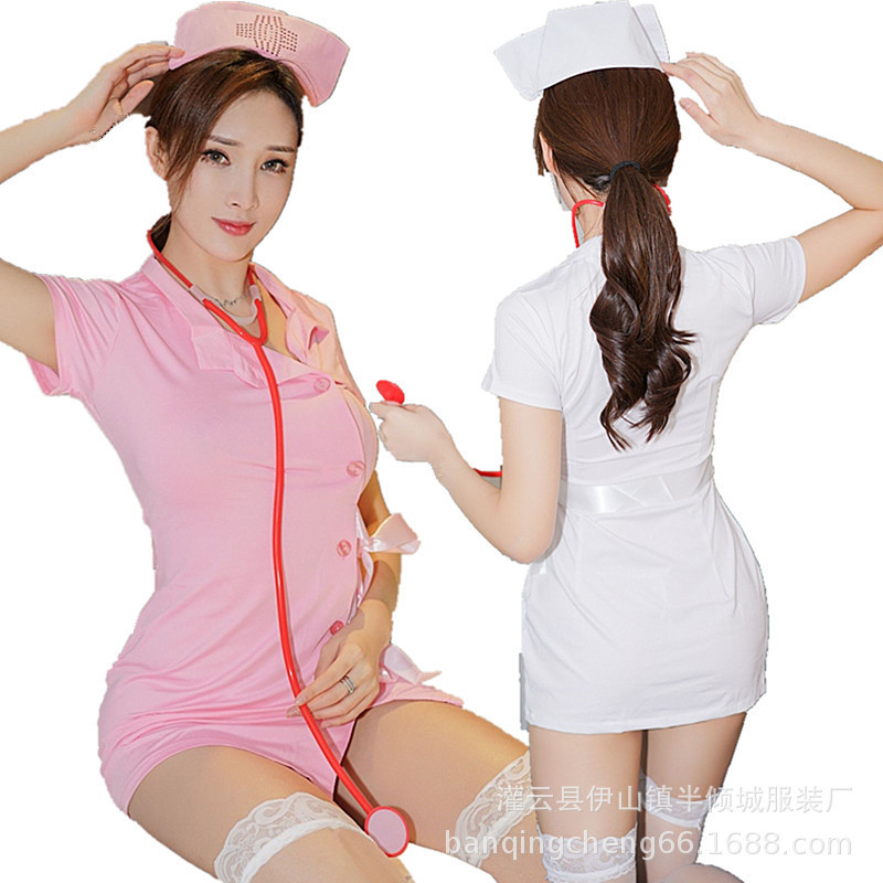 New sexy lingerie role play hip skirt sweet cute sexy girl nurse passion suit wholesale